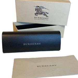 Burberry Glasses Case with Box & pamphlet